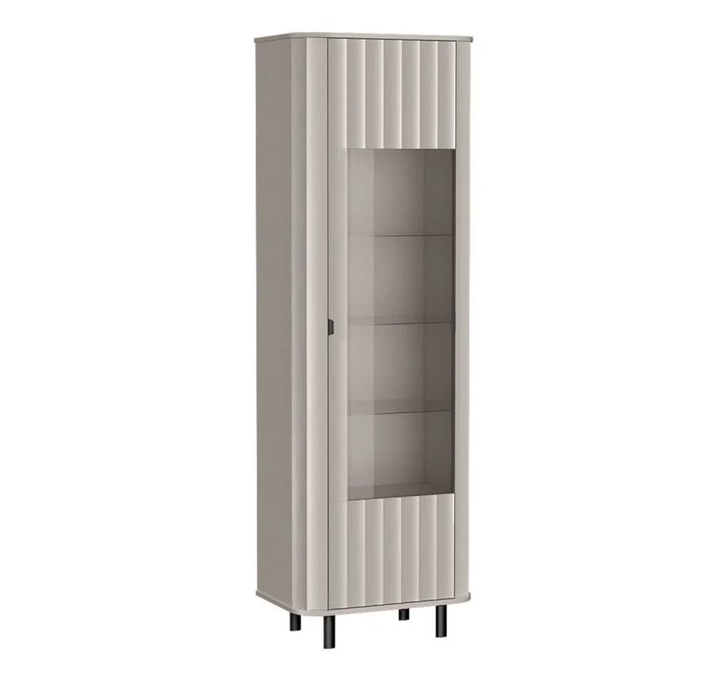 Lomadox Wohnzimmer-Set NASHVILLE-161 Vitrine Lowboard Taupe Modern - Bild 3