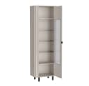 Lomadox Wohnzimmer-Set NASHVILLE-161 Vitrine Lowboard Taupe Modern Bild 4