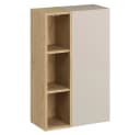 Lomadox Hängeschrank DURANGO-56 50 cm breit in Eiche und Kaschmir, 1 Tür, 3 Fächer Bild 2