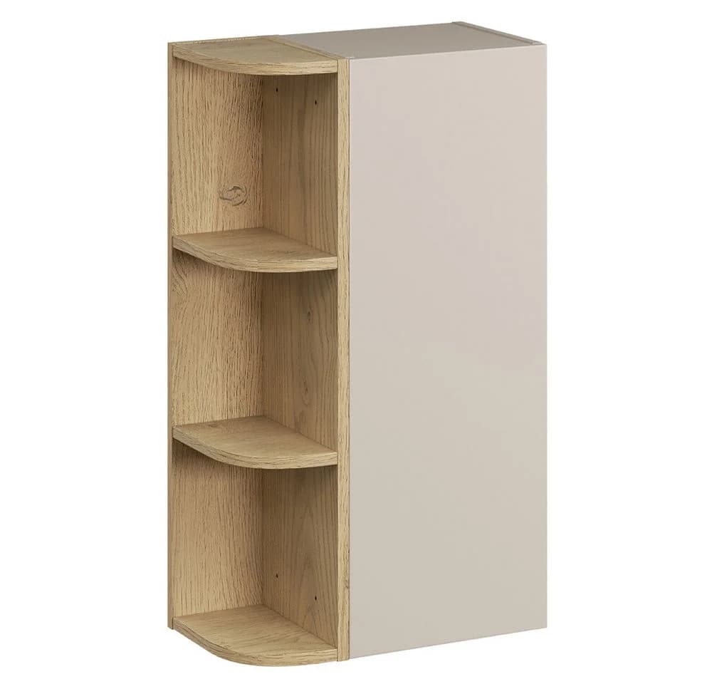 Lomadox Hängeschrank DURANGO-56 45 cm breit in Eiche und Kaschmir, 1 Tür, 3 Fächer - Bild 2