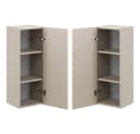Lomadox Hängeschrank DURANGO-56 45 cm breit in Eiche und Kaschmir, 1 Tür, 3 Fächer Bild 3