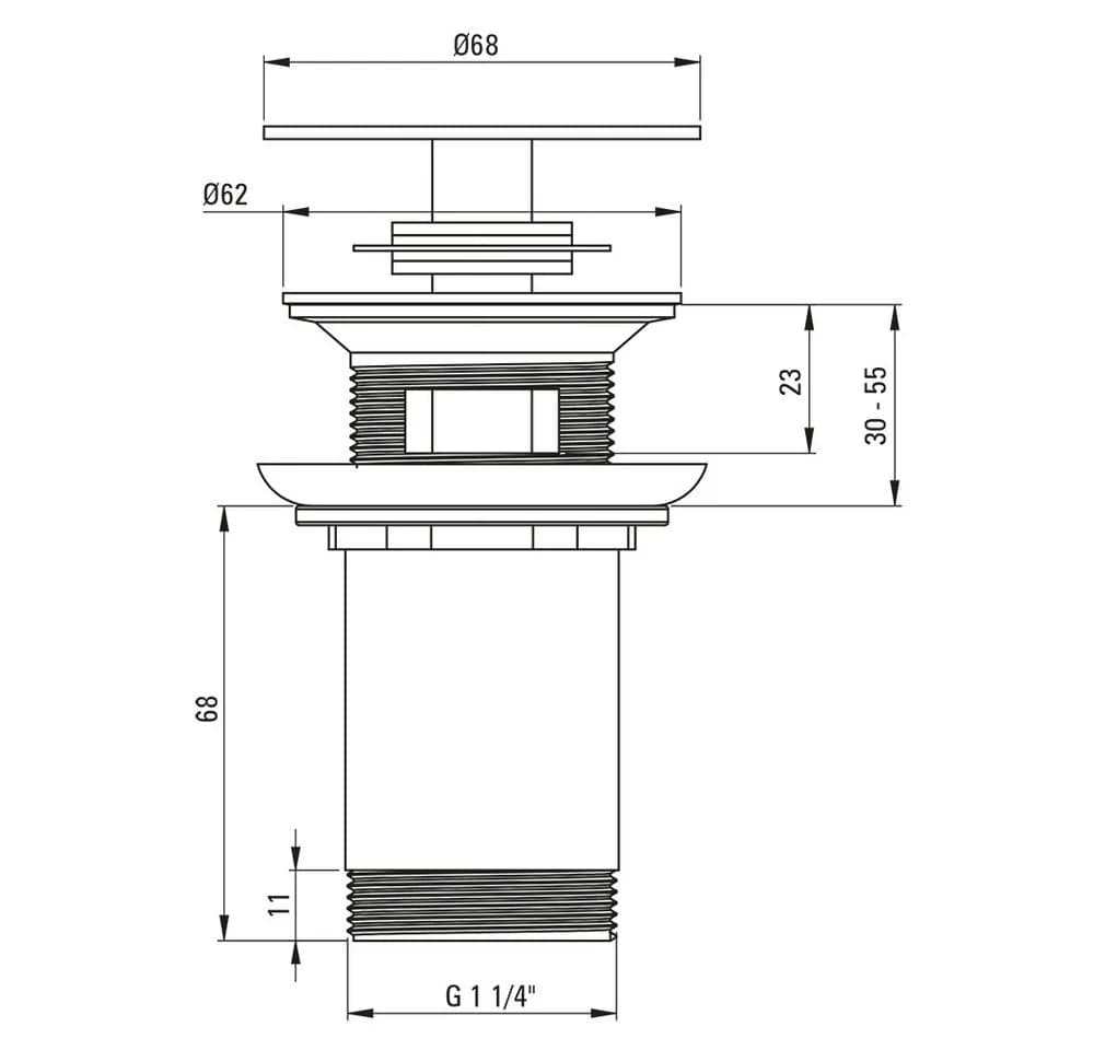 Lomadox Ablaufventil ANAND-30 mit Pop-Up Funktion in Gold - Bild 4
