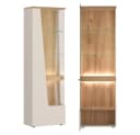 Lomadox Wohnzimmer-Set CARMONA-129 Kaschmir & Eiche LED-Beleuchtung Bild 4