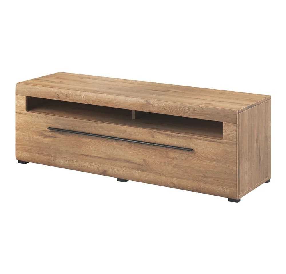 Lomadox Wohnzimmer-Set TURDA-83 Eiche braun mit LED - Bild 3
