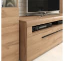 Lomadox Wohnzimmer-Set TURDA-83 Eiche braun mit LED Bild 4