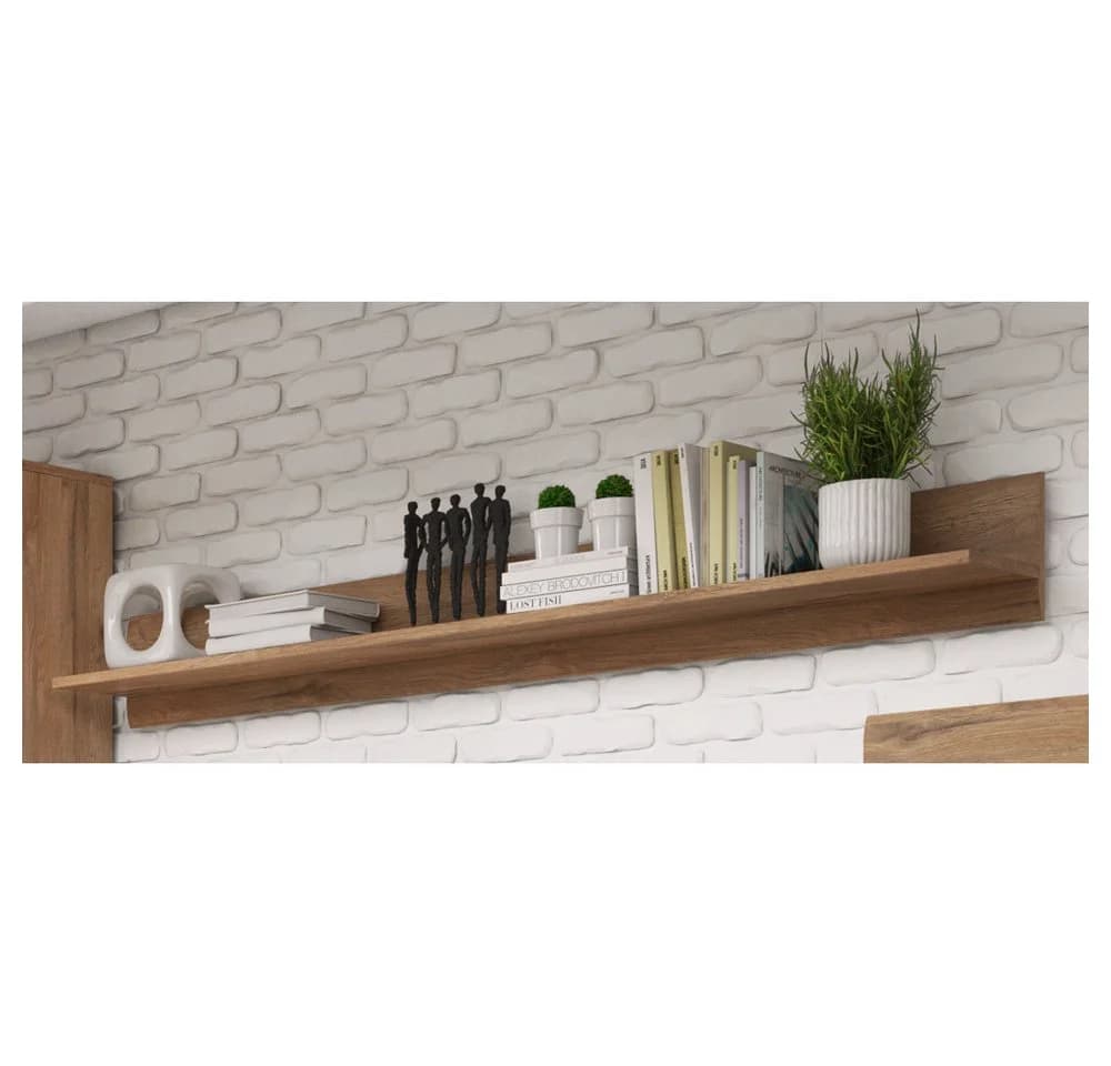 Lomadox Wohnzimmer-Set TURDA-83 Eiche braun mit LED - Bild 5