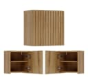 Lomadox Hängeschrank NEWPORT-56-EVOKE Eiche gerillte Front Softclose Bild 2