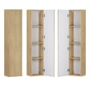 Lomadox Hochschrank TEMUCO-56-CREMONA Eiche Push-to-Open Softclose Bild 2