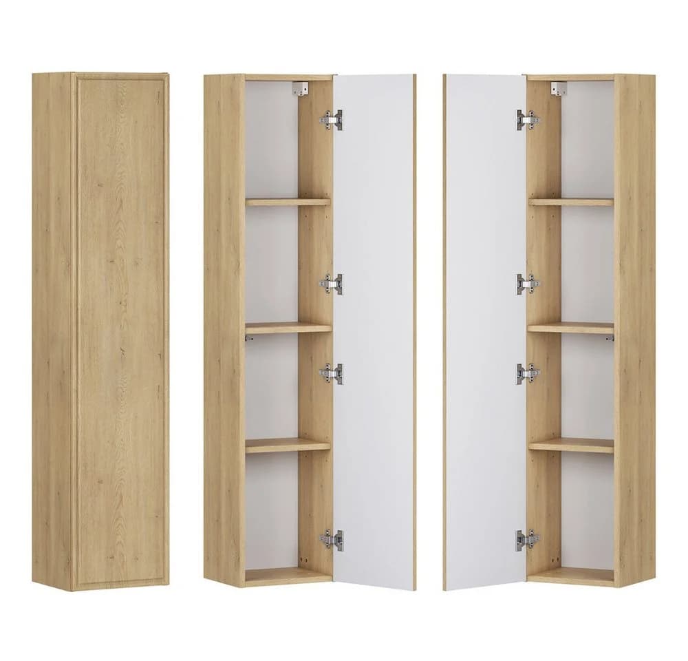 Lomadox Hochschrank TEMUCO-56-CREMONA Eiche Push-to-Open Softclose - Bild 2