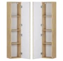 Lomadox Hochschrank TEMUCO-56-CREMONA Eiche Push-to-Open Softclose Bild 3