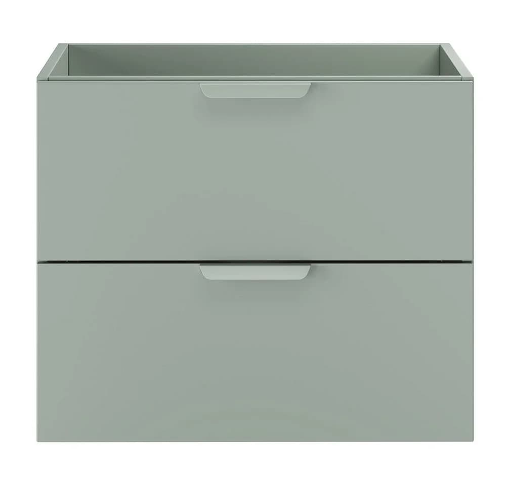 Lomadox Waschtischunterschrank ALASSIO-56 Grün matt 2 Schubladen - Bild 4