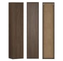 Lomadox Hochschrank TEMUCO-56-WALNUT Walnuss Rahmenfräsung Push-to-Open Bild 5