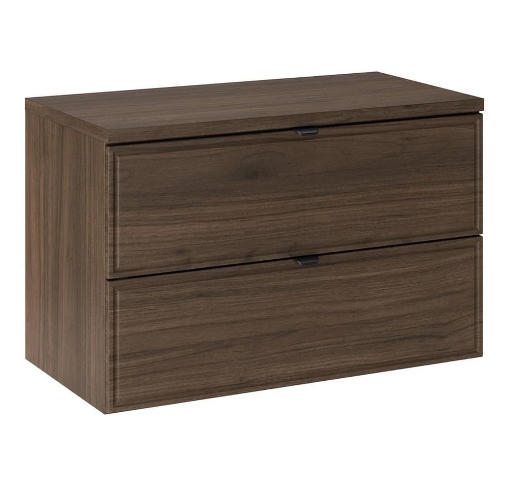 Lomadox Waschbeckenschrank TEMUCO-56-WALNUT 80 cm mit Softclose - Bild 2