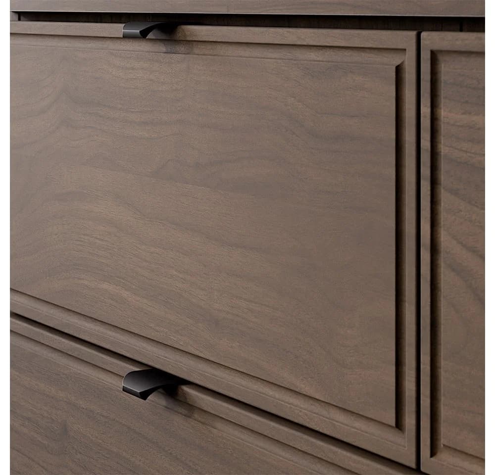 Lomadox Waschbeckenschrank TEMUCO-56-WALNUT 80 cm mit Softclose - Bild 4