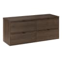 Lomadox Waschbeckenschrank TEMUCO-56-WALNUT 120 cm mit Softclose Bild 2