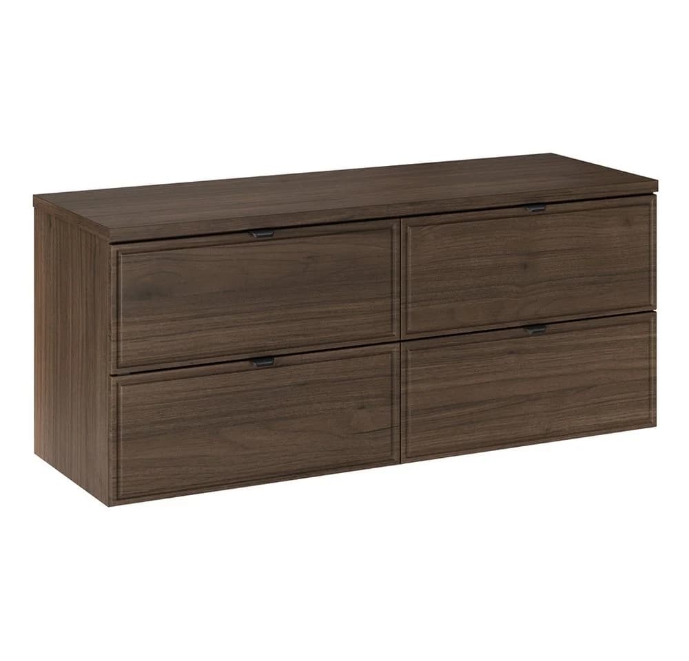 Lomadox Waschbeckenschrank TEMUCO-56-WALNUT 120 cm mit Softclose - Bild 2