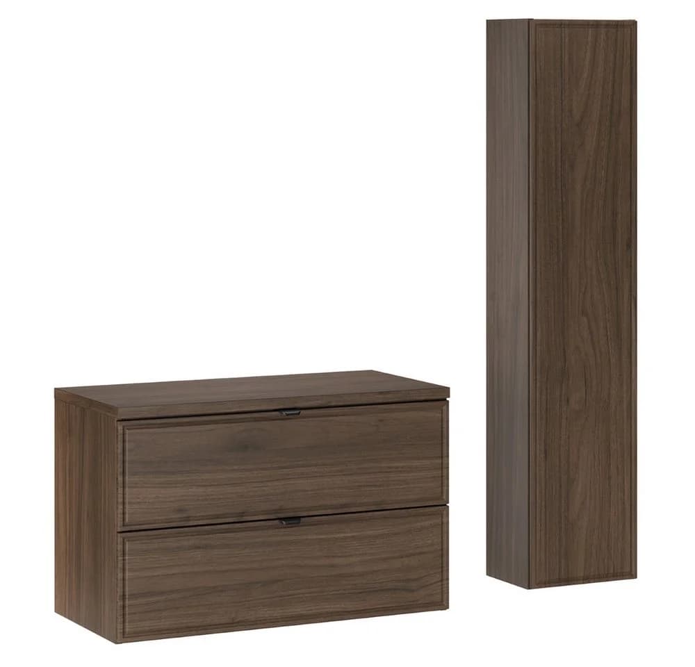Lomadox Badmöbel-Set TEMUCO-56-WALNUT Walnuss Modern - Bild 2