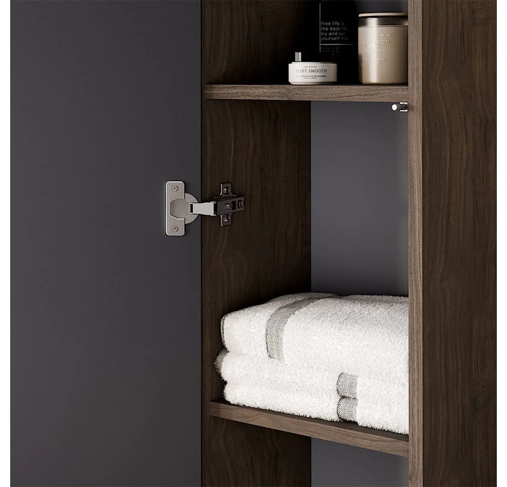 Lomadox Badmöbel-Set TEMUCO-56-WALNUT Walnuss Modern - Bild 5