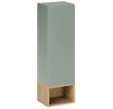 Lomadox Hängeschrank ALASSIO-56 Grün matt Eiche 1 Tür Bild 2