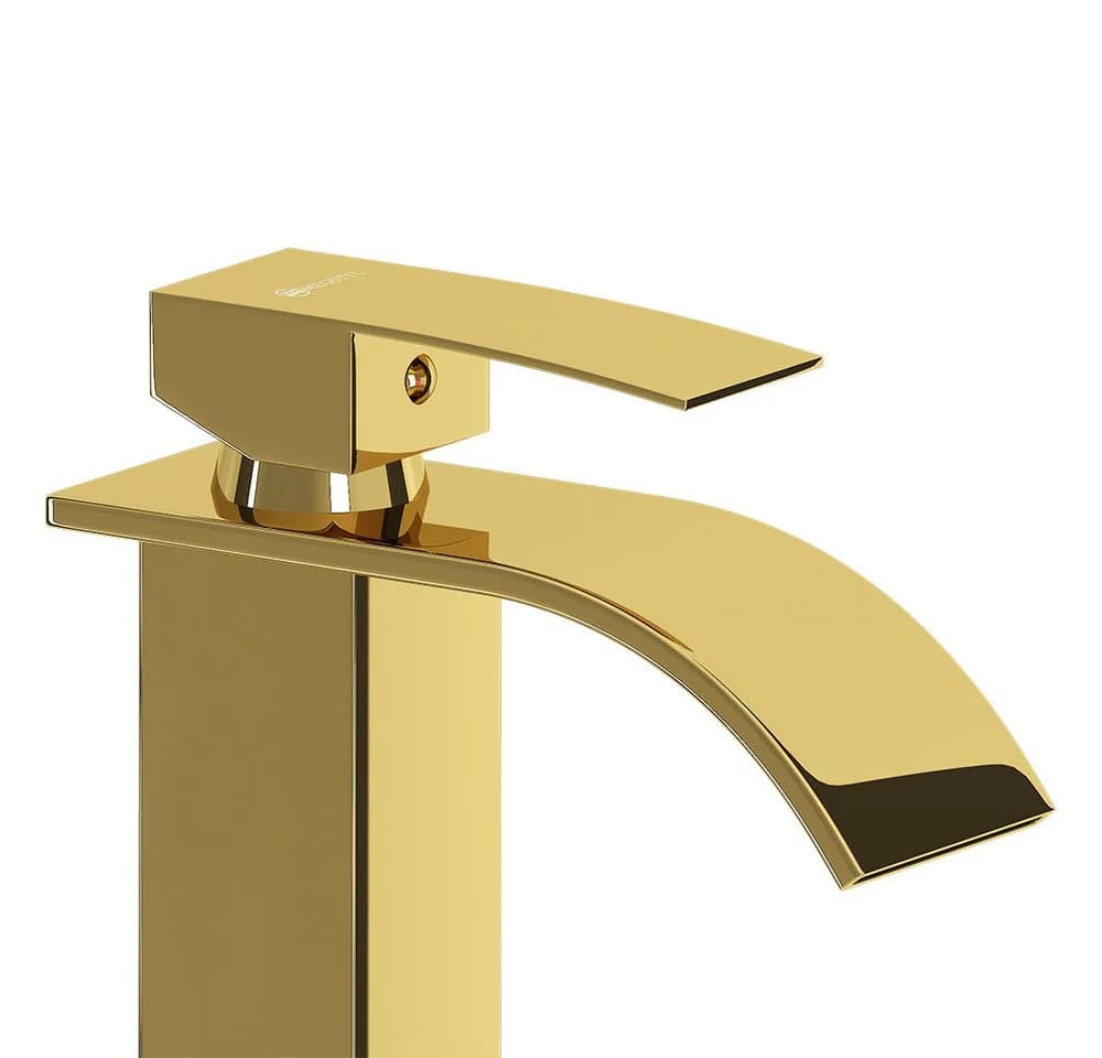 Lomadox Waschtischarmatur FAUCET-140 Goldfarben Edelstahl - Bild 3