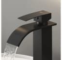 Lomadox Waschtischarmatur FAUCET-140 Edelstahl Schwarz Matt Bild 1