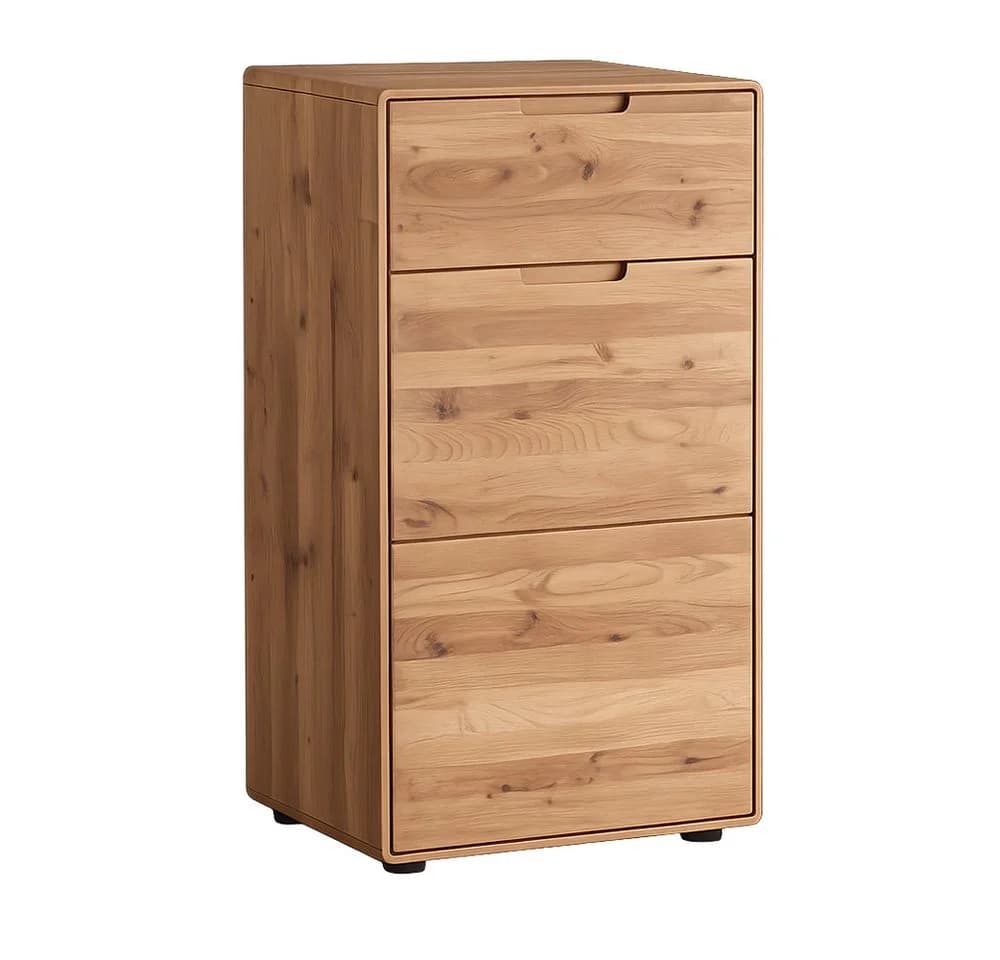 Lomadox Kommode WISLA-69 Massivholz Wildeiche geölt Softclose - Bild 3
