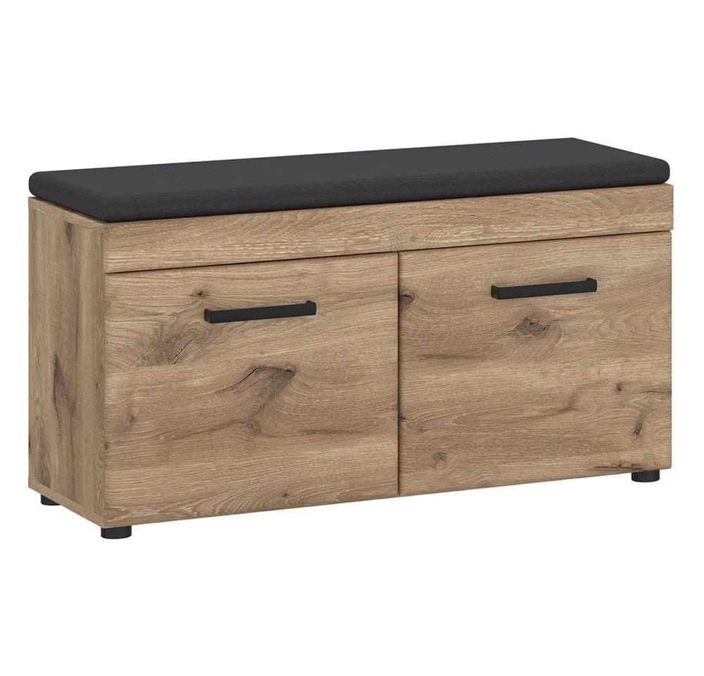 Lomadox Garderoben-Set GRAHAM-129 Eiche Grau Softclose - Bild 5