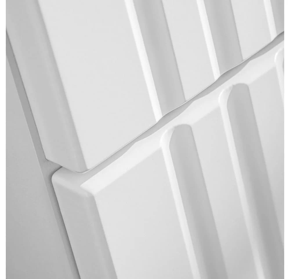 Lomadox Waschbeckenschrank ADELAIDE-56-WHITE Weiß Matt mit Gerillter Front - Bild 3