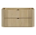 Lomadox Badmöbel-Set OLIVA-56 Eiche Rillen Keramik Softclose Bild 4