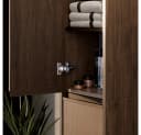 Lomadox Wandhängender Hochschrank VERZUOLO 30 cm Walnuss Bild 1