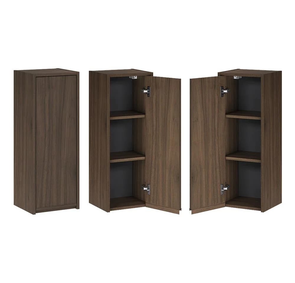 Lomadox Wandhängender Hochschrank VERZUOLO 30 cm Walnuss - Bild 3