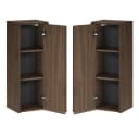 Lomadox Wandhängender Hochschrank VERZUOLO 30 cm Walnuss Bild 4