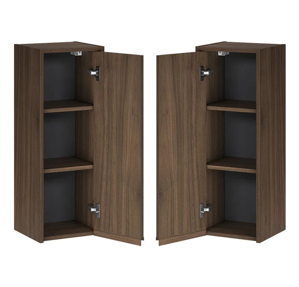 Lomadox Wandhängender Hochschrank VERZUOLO 30 cm Walnuss - Bild 4