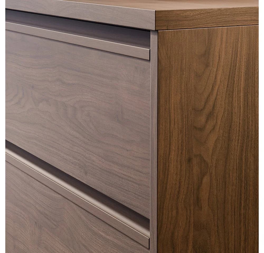 Lomadox Waschtischschrank VERZUOLO-56 Walnuss Modern