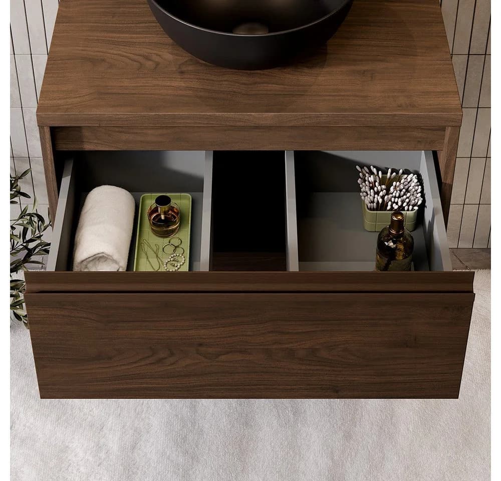 Lomadox Waschtischschrank VERZUOLO-56 Walnuss Modern - Bild 4