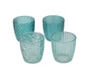 BOLTZE GRUPPE Teelichthalter Marilu Glas lackiert türkis 4-teilig Bild 2