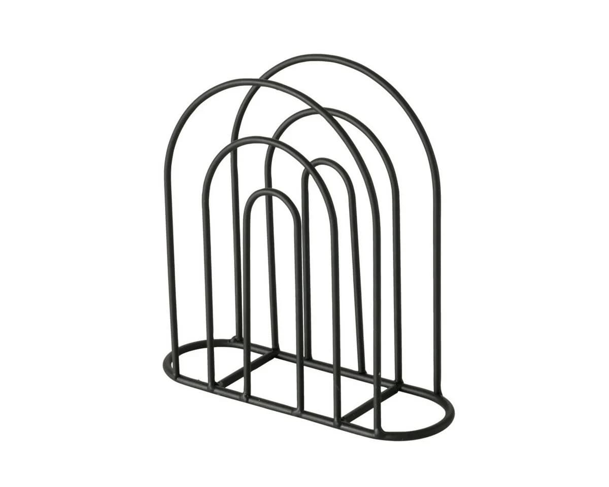 BOLTZE Serviettenhalter Ronia Schwarz Metall