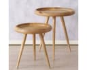 BOLTZE GRUPPE HERVE Mangoholz Beistelltisch 2er-Set Braun Bild 1