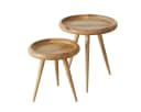 BOLTZE GRUPPE HERVE Mangoholz Beistelltisch 2er-Set Braun Bild 2