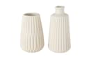 BOLTZE Dekovase 2er Set beige Porzellan Bild 2