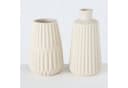 BOLTZE Dekovase 2er Set beige Porzellan Bild 5
