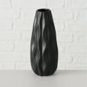 BOLTZE GRUPPE GmbH Dekovase 2er Set Vase Luana Schwarz Steingut Matt Bild 3