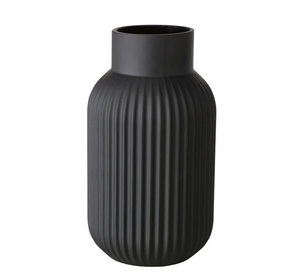 BOLTZE Tischvase Nordika Glas schwarz rund - Bild 2