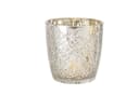 BOLTZE Windlicht Patty 2er-Set Antik Silber Glas Relief Bild 1