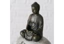 BOLTZE Zen-Buddha Deko-Set 2er mit Weisheiten Braun/Grau Bild 3