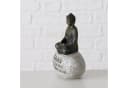 BOLTZE Zen-Buddha Deko-Set 2er mit Weisheiten Braun/Grau Bild 4