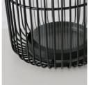 BOLTZE Windlicht Cindy 2er Set Schwarz Skandinavisch Glas Metall Bild 3