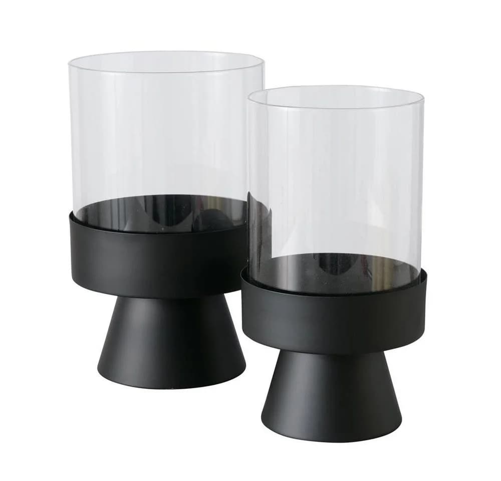BOLTZE GRUPPE GmbH Kerzenhalter PALLAS 2er-Set Schwarz - Bild 2
