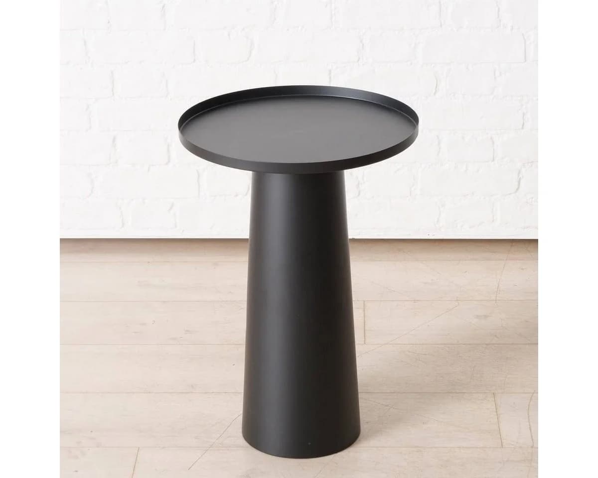 BOLTZE GRUPPE Beistelltisch JACKY 3er-Set Metall Schwarz Matt - Bild 4