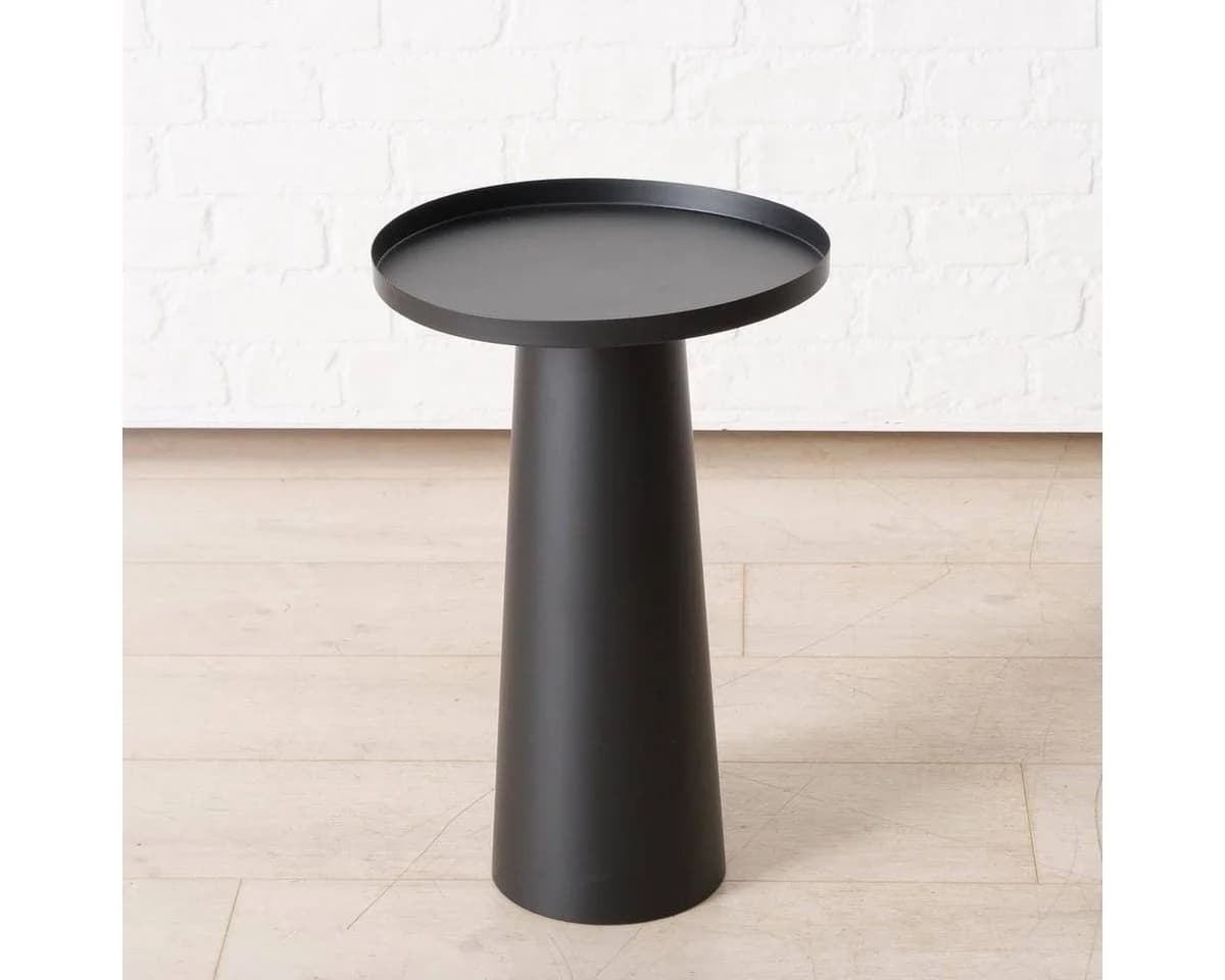 BOLTZE GRUPPE Beistelltisch JACKY 3er-Set Metall Schwarz Matt - Bild 5